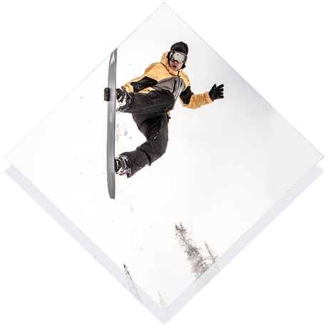 Sciatore Snowboarder